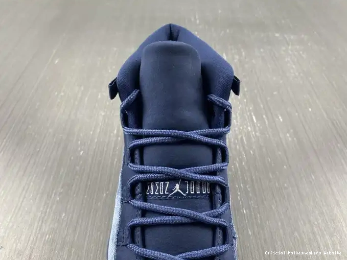Official Maikesneakers Midnight Velvet WMNS Air Jordan 11 Navy AR0715-441 0602